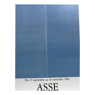 Exhibition Poster by Geneviève Asse, France, 1980s For Sale