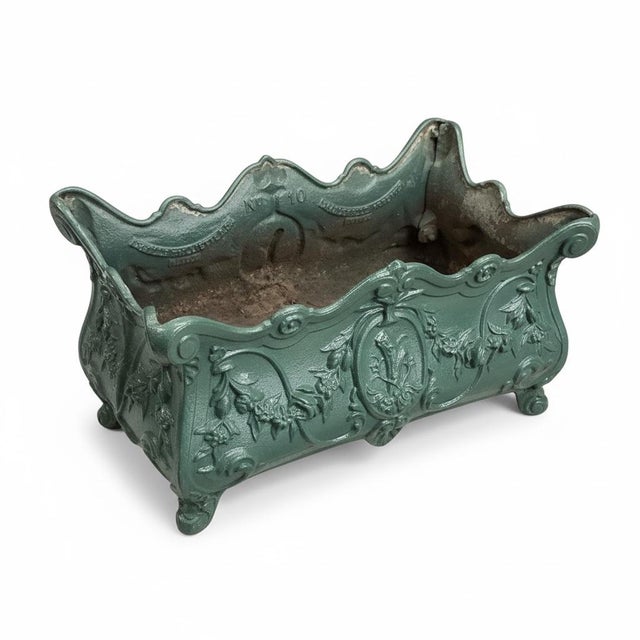 This is a beautiful French Victorian cast iron planter. The foundry is the highly regarded Charleville. The design is...