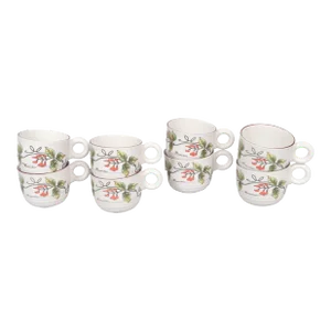Botanical Coffee Cups - Set of 8