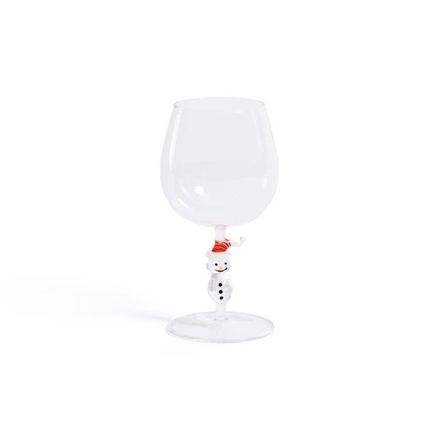 Add a playful twist to your holiday gatherings with this charming set of Snowman Sips Wine Glasses. Each piece is...