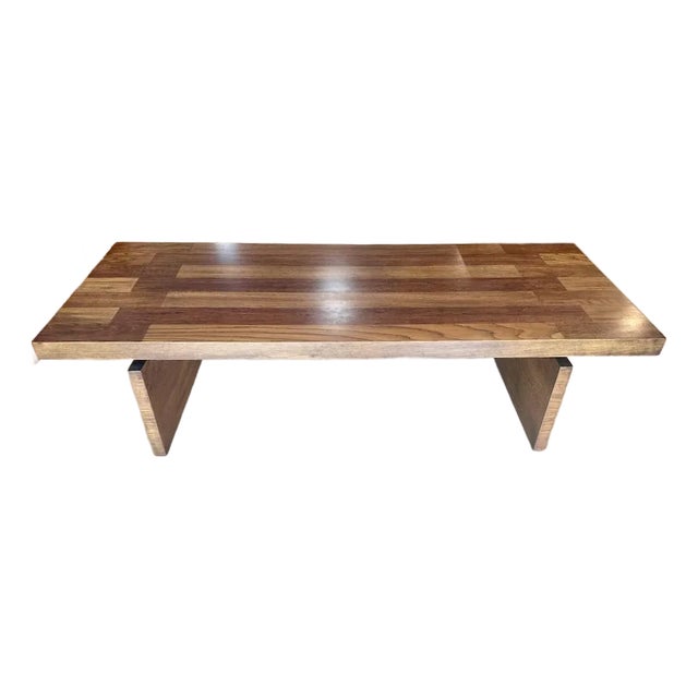 Arts & Crafts Inspired Midcentury Bench / Coffee Table by Lane For Sale
