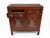 Chinese Vintage Chinese Cabinet With White Floral Inlay & Mirrored Doors – Statement Piece For Sale - Image 3 of 9