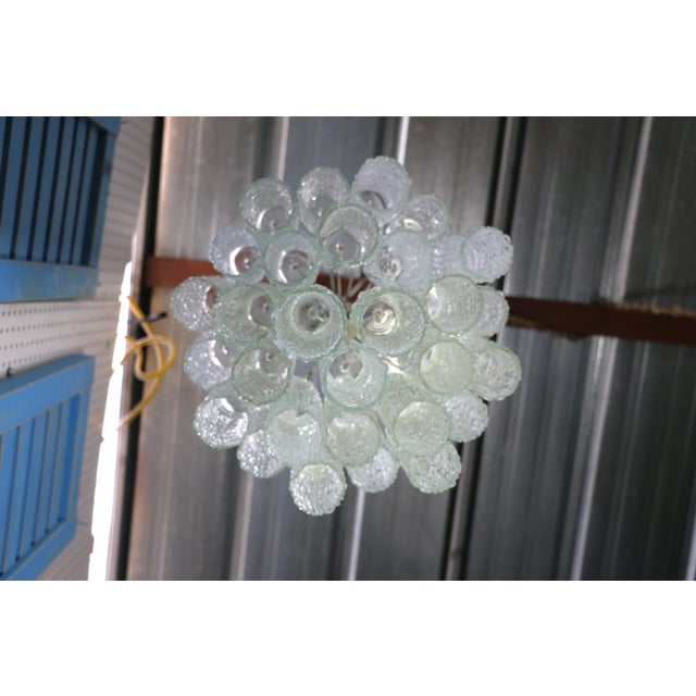 Mid-Century Venini Troncho Murano Glass Chandelier For Sale In Los Angeles - Image 6 of 13