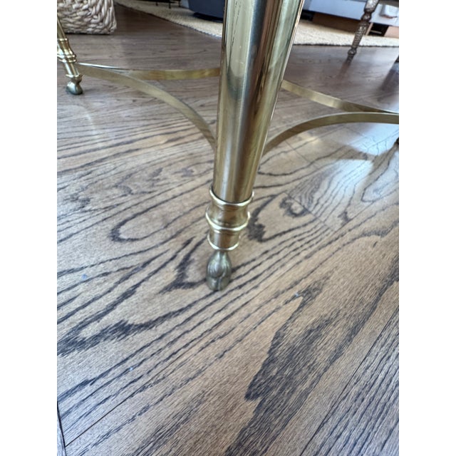 LaBarge Hollywood Regency Mid-Century Glass Cocktail Table For Sale In Charleston - Image 6 of 11