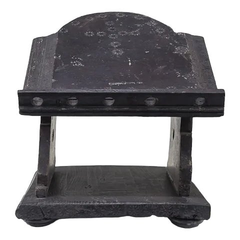 Antique Spanish Lectern in Solid Chestnut For Sale