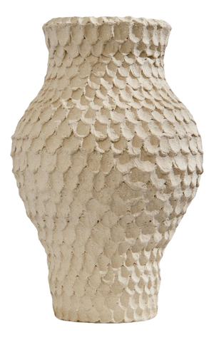 La Sirene Beige Sandstone Vase by Lou Thomas