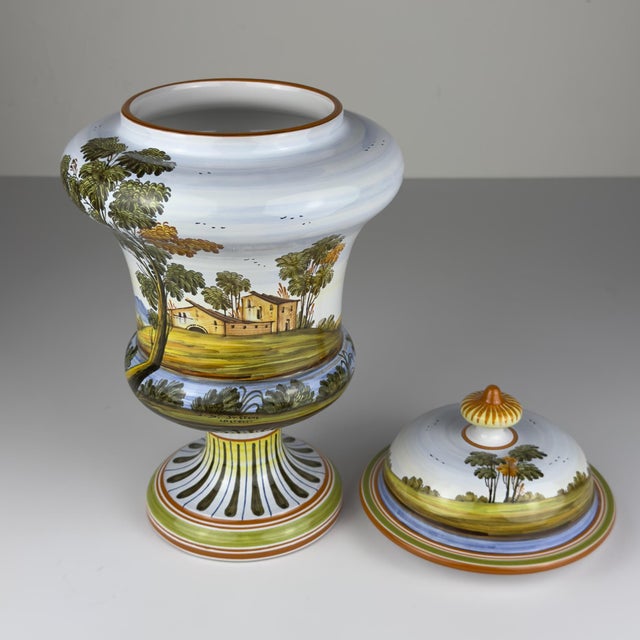 1990s Vintage Vase with Lid by Lorenzo Di Stefano, Italy, 1990s For Sale - Image 5 of 18
