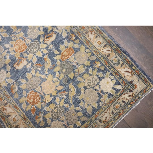 Early 20th Century Floral Persian Kazvin Mini Rug no. j4347 For Sale - Image 5 of 6