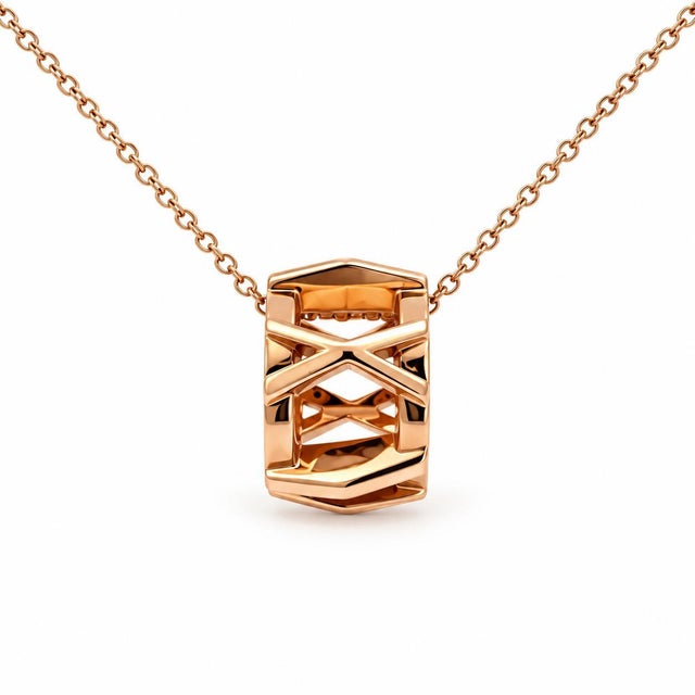 An authentic luxury designer statement piece from Tiffany & Co., exquisitely crafted in solid 18k rose gold. From the...