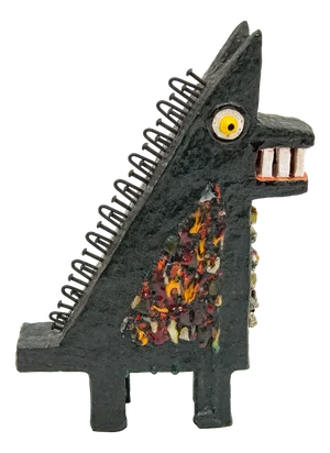 Federico Melis, Wolf, 1963, Ceramic