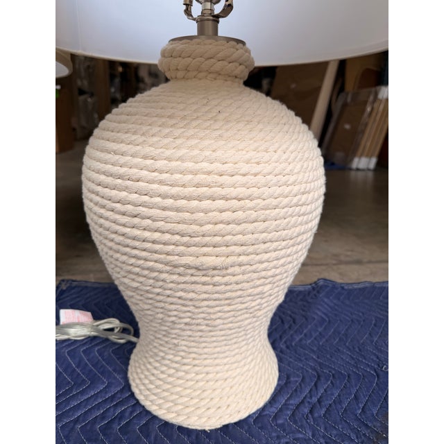 Contemporary Jamie Young Cream Table Lamp For Sale - Image 3 of 7