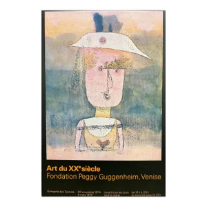 1974 Paul Klee Paris Exhibition Poster Peggy Guggenheim Foundation Venice