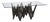 Dark Brown Wood Geometric Dining Table Base - Geo by Oggetti For Sale