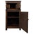 Antique English Narrow Carved Oak Court Cabinet, 1900s For Sale - Image 4 of 11