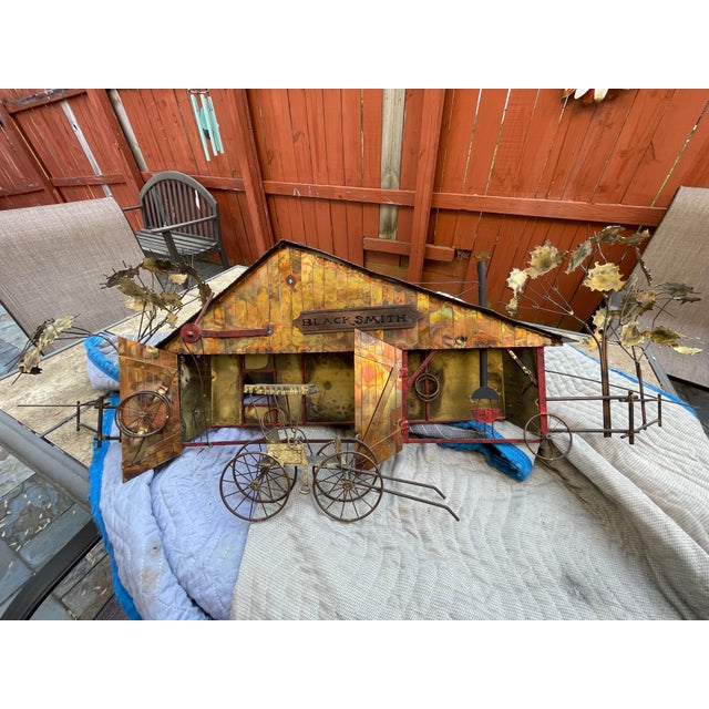 Metal 1970s Curtis Jere, “The Blacksmith Wall Sculpture “ Signed by Curtis Jere For Sale - Image 7 of 12