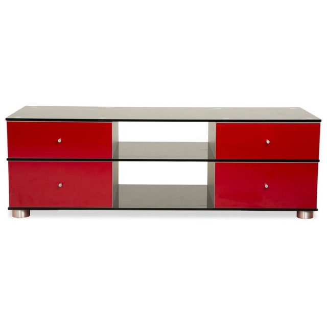CL 1552 Glass Sideboard in Red For Sale - Image 13 of 17