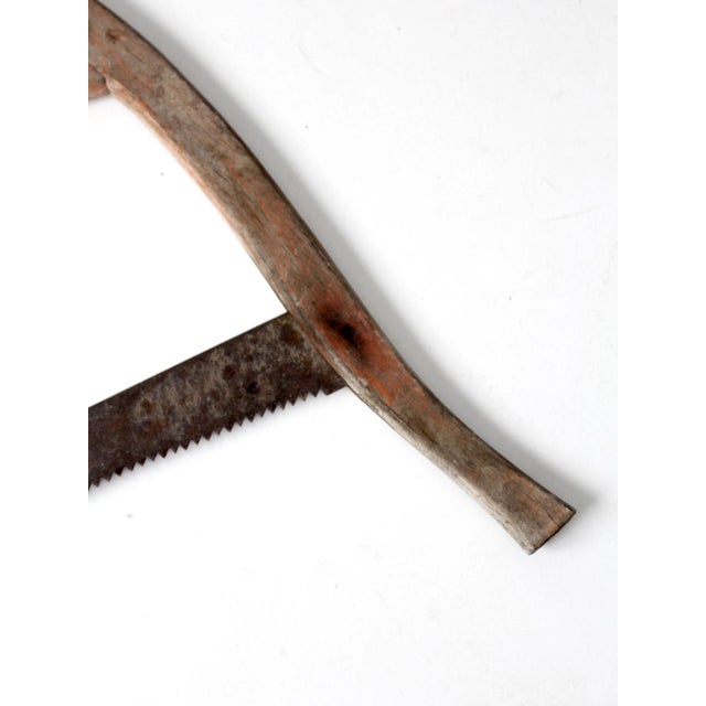Farmhouse Antique Primitive Bow Saw For Sale - Image 3 of 10