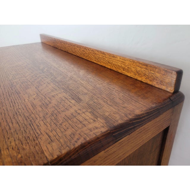 Vintage Rustic Oak Tallboy Cabinet, 1930s For Sale - Image 11 of 18