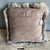 Mongolian Sheepskin Pillow With Insert in Taupe For Sale - Image 4 of 5
