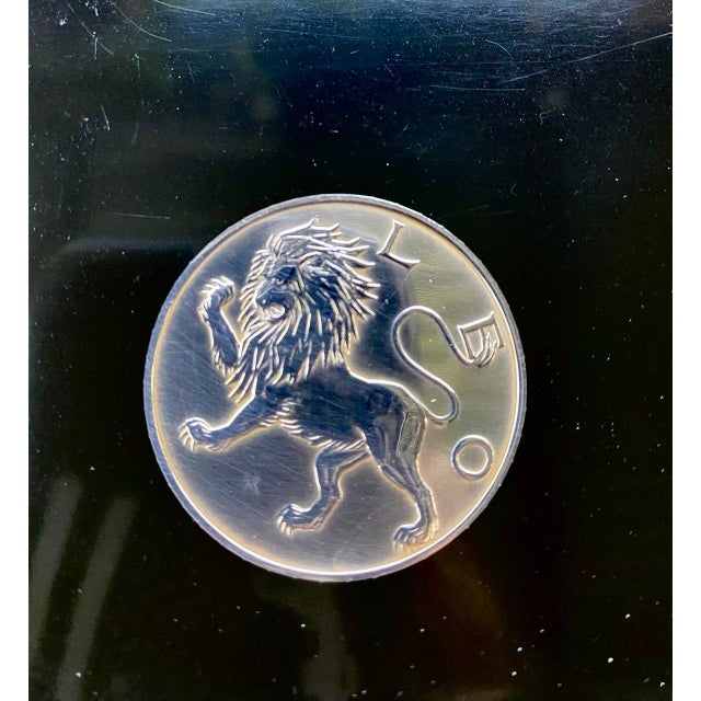 Zodiac Serving Tray Vintage Couroc of Monterey | 12 Astrological Medallions | California Modern For Sale - Image 9 of 18