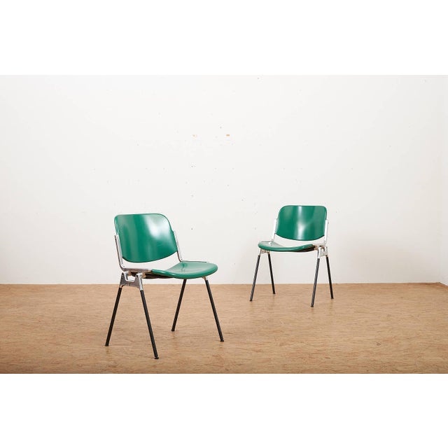DSC 106 Stacking Chair in Chrome-Plated Tubular Steel by Giancarlo Piretti for Anonima Castelli, 1965 For Sale - Image 12 of 12