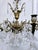 1920s 1920's Ornate Bronze Chandelier With Crystal Pendant For Sale - Image 5 of 11