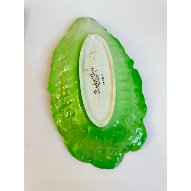1930s Vintage Carlton Ware Lettuce Leaf Dish With Tomatoes For Sale - Image 5 of 9