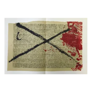 1968 Tapies Original Lithograph DM03175d Derriere Le Miroir