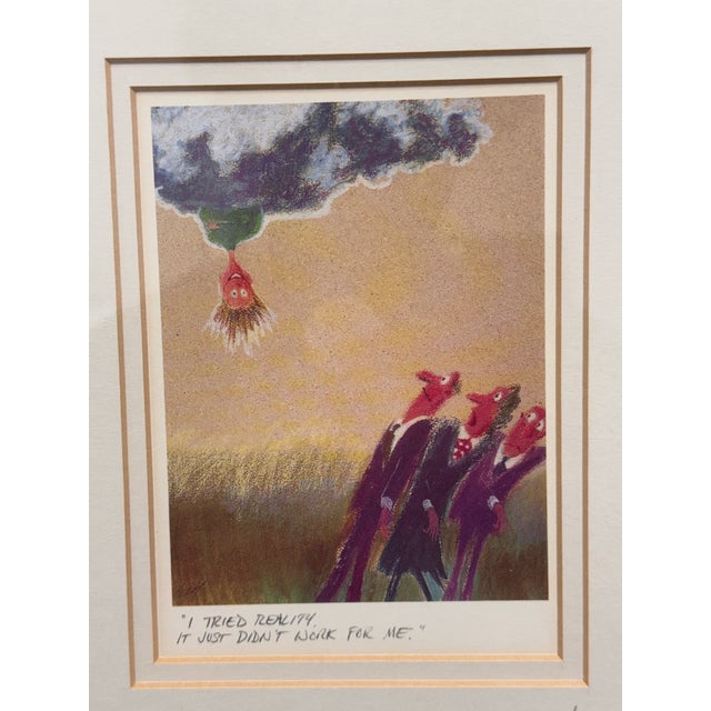Jeff Leedy “I Tried Reality, It Just Didn’t Work for Me” Framed Print, Signed, Circa 1990s For Sale In San Francisco - Image 6 of 12
