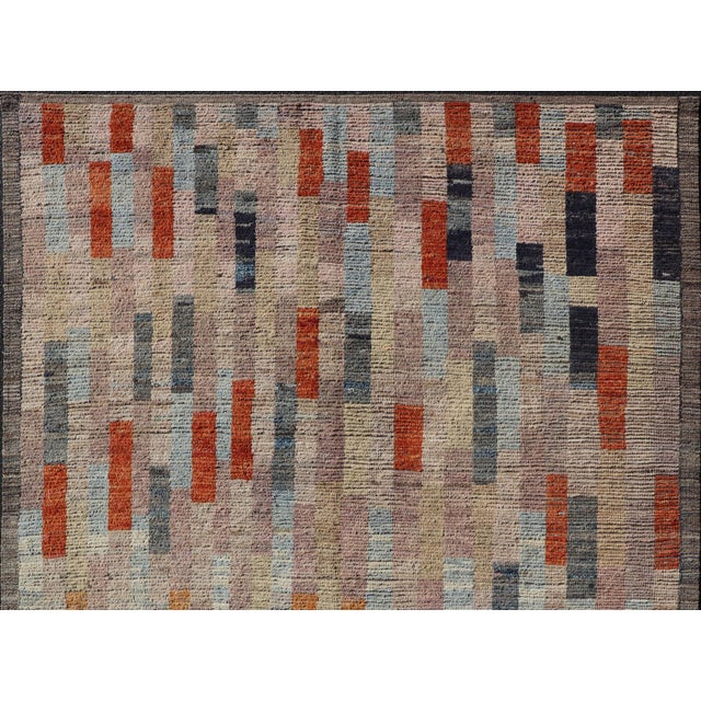 Keivan Woven Arts Modern Abstract Rug, Colorful Design 7' X 9'6 For Sale - Image 4 of 12