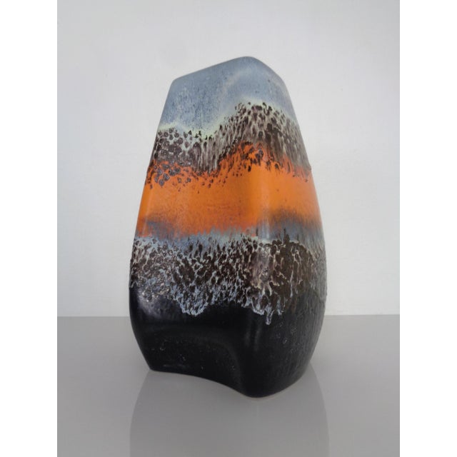 Large Relief 20/40 Ceramic Vase from Dümler & Breiden, Germany, 1970s For Sale - Image 3 of 18