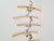 1980s Postmodern Coat Hangers in Brass and Bentwood, 1980, Set of 7 For Sale - Image 5 of 11