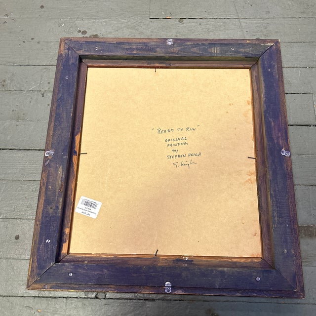 Contemporary Original Horse Portrait Painting by Stephen Heigh “Ready to Run” For Sale In Philadelphia - Image 6 of 6