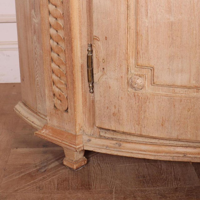Swedish Bowfront Buffet in Pine For Sale - Image 3 of 11