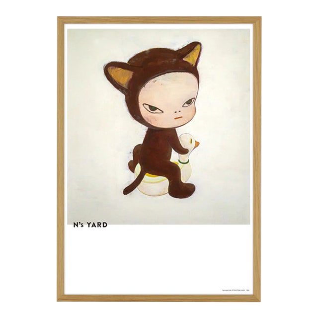 Yoshitomo Nara, Harmless Kitty, 2021 - Oak Frame For Sale