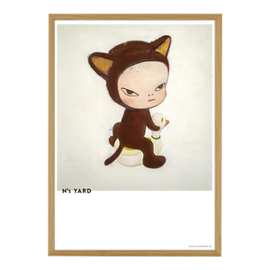 Yoshitomo Nara, Harmless Kitty, 2021 - Oak Frame