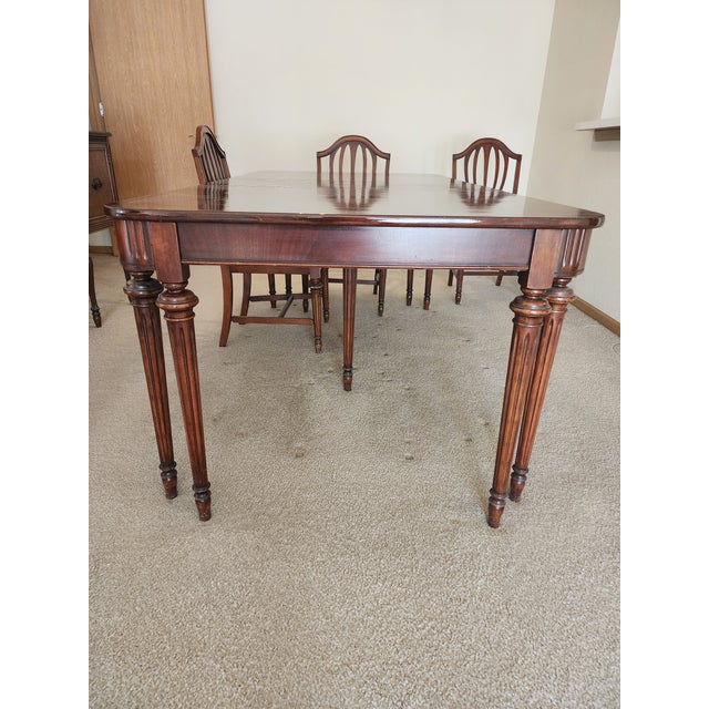 Mid 20th Century Bernhardt Early Mid Century Dining Set For Sale - Image 11 of 12