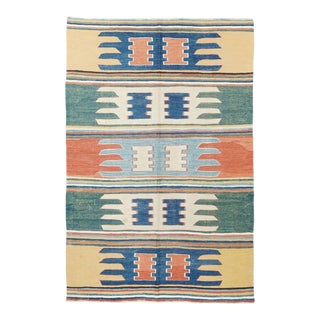 Vintage Kilim Rug 3'10'' x 5'8'' For Sale