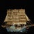 Traditional Vintage Cloisonne Enamel Ship Model – 28" Gilt Sailing Boat With Box For Sale - Image 3 of 9