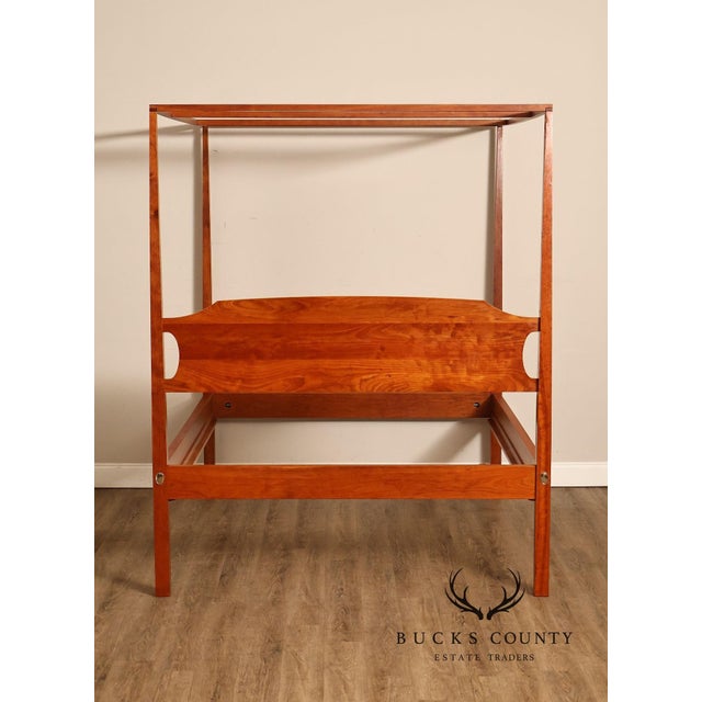 Thomas Moser Cherry Queen Size PosterCanopy Bed For Sale - Image 16 of 18