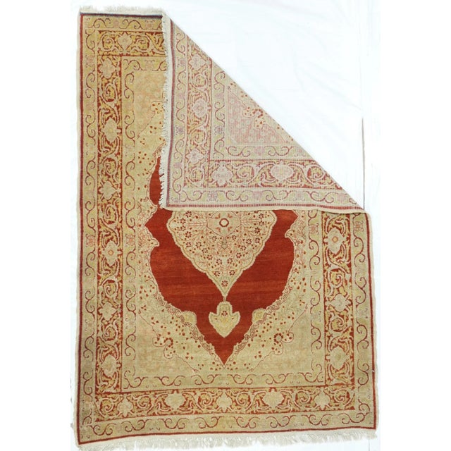 Antique Tabriz Haji Jalili Rug 3'9'' x 5'6'' For Sale - Image 4 of 11