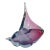 C.1970's Italian Archimede SegusoHand-Blown Murano Conch Shell - Cool Blue, Amethyst & Red Color Combo For Sale