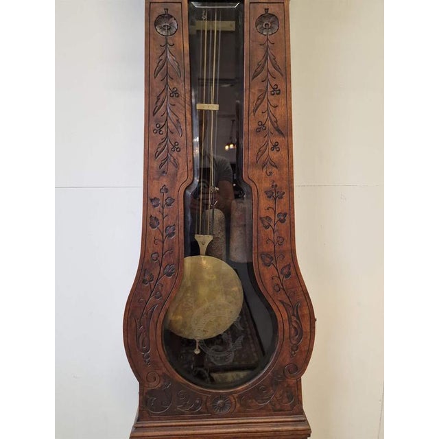 Floor Clock in Walnut For Sale - Image 6 of 12