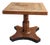 Mid 20th Century Baker Furniture Neoclassical Book-Matched Walnut Pedestal Side Table For Sale