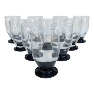 Art Deco Glass Tumblers from Daum, 1930s, Set of 10 For Sale