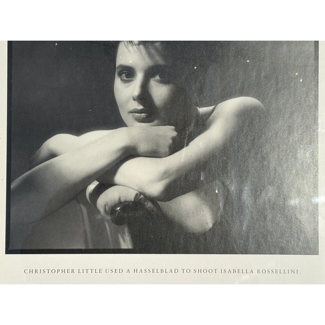 Photorealism Isabella Rossellini - Original 1980s Advertising Poster for Hasselblad Camera For Sale - Image 3 of 6