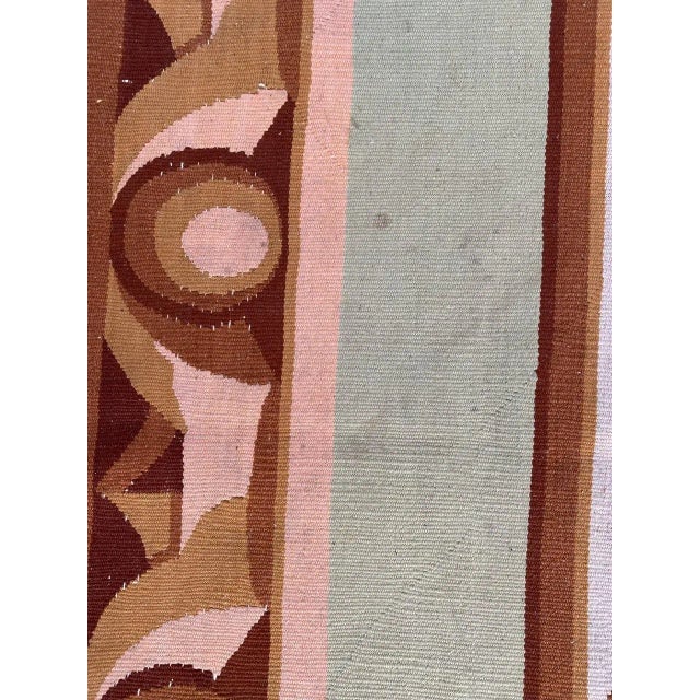 Long Antique French Aubusson Fragment Tapestry For Sale - Image 3 of 14