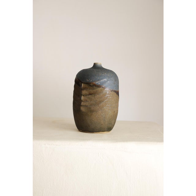 1970s Vintage Studio Pottery Vase For Sale - Image 5 of 7