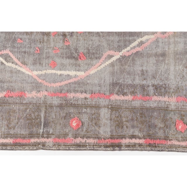 Eclectic Terracota Star Medallions Vintage Rug For Sale - Image 10 of 10