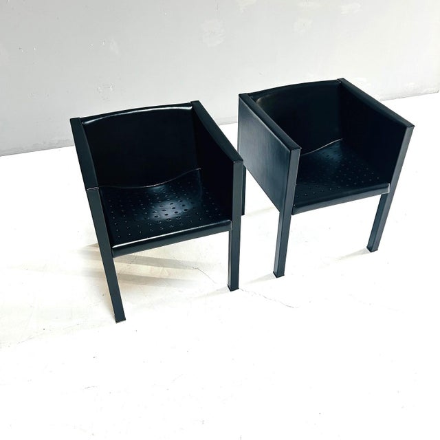 Vintage Chairs by Antonio Citterio for B&B Italia, 1980, Set of 2 For Sale - Image 4 of 15